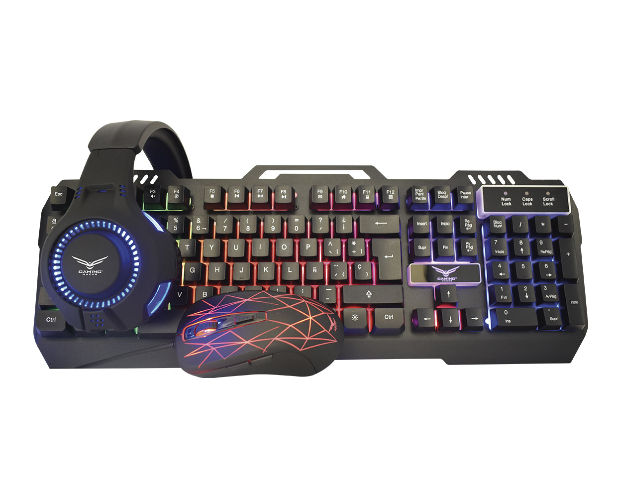 Kit Gamer Naceb Technology NA-0925 - USB, Juego, Alámbrico, 2400 DPI Kit Gamer Naceb Technology NA-0925 - USB, Juego, Alámbrico, 2400 DPI